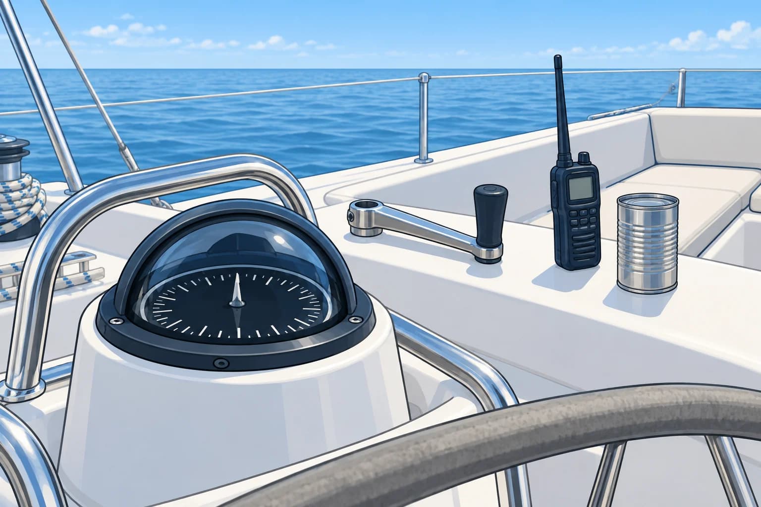 From compass error to deviation: using the results