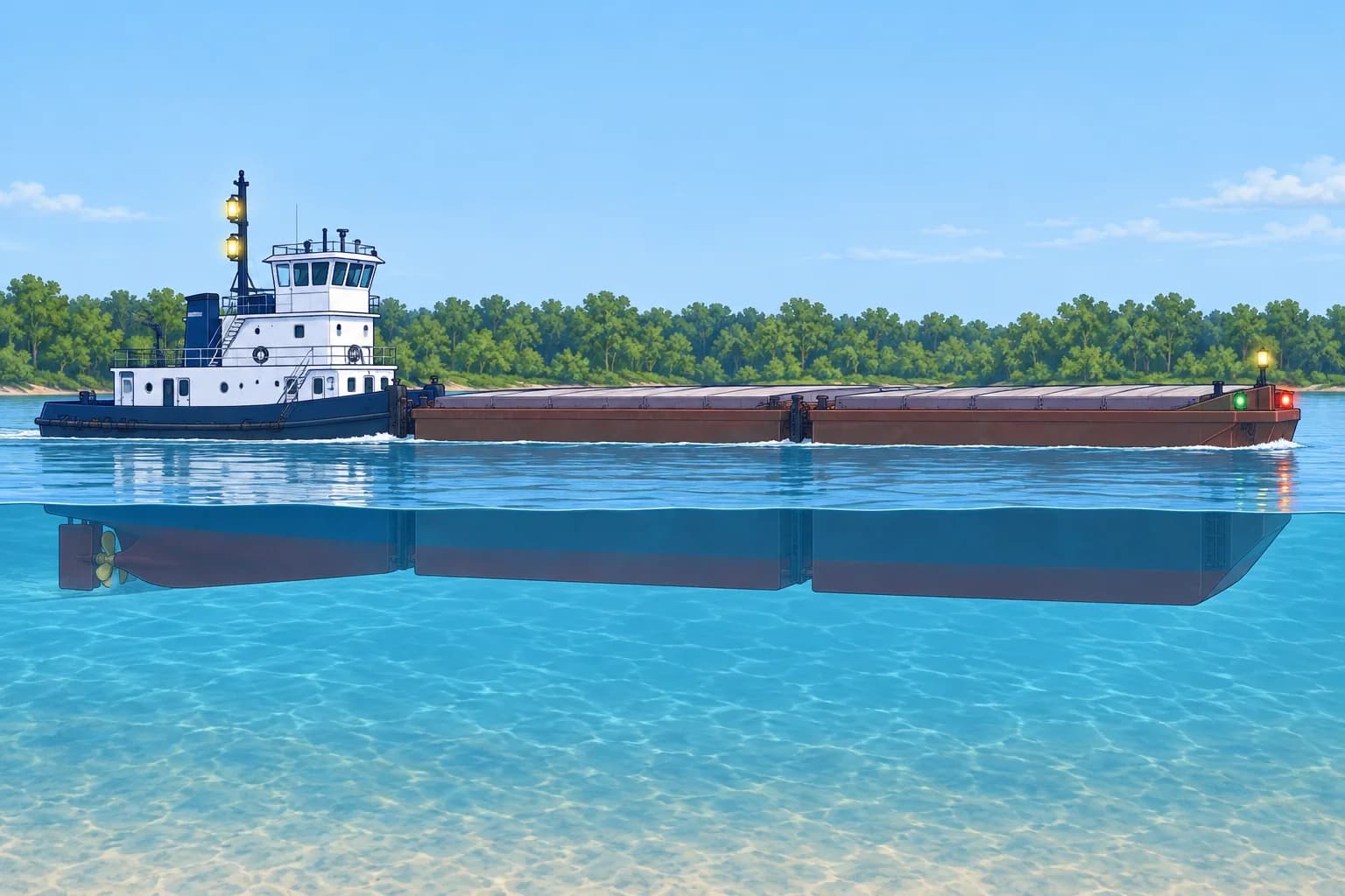 Inland lights: the Great Lakes, tows and US-only signals