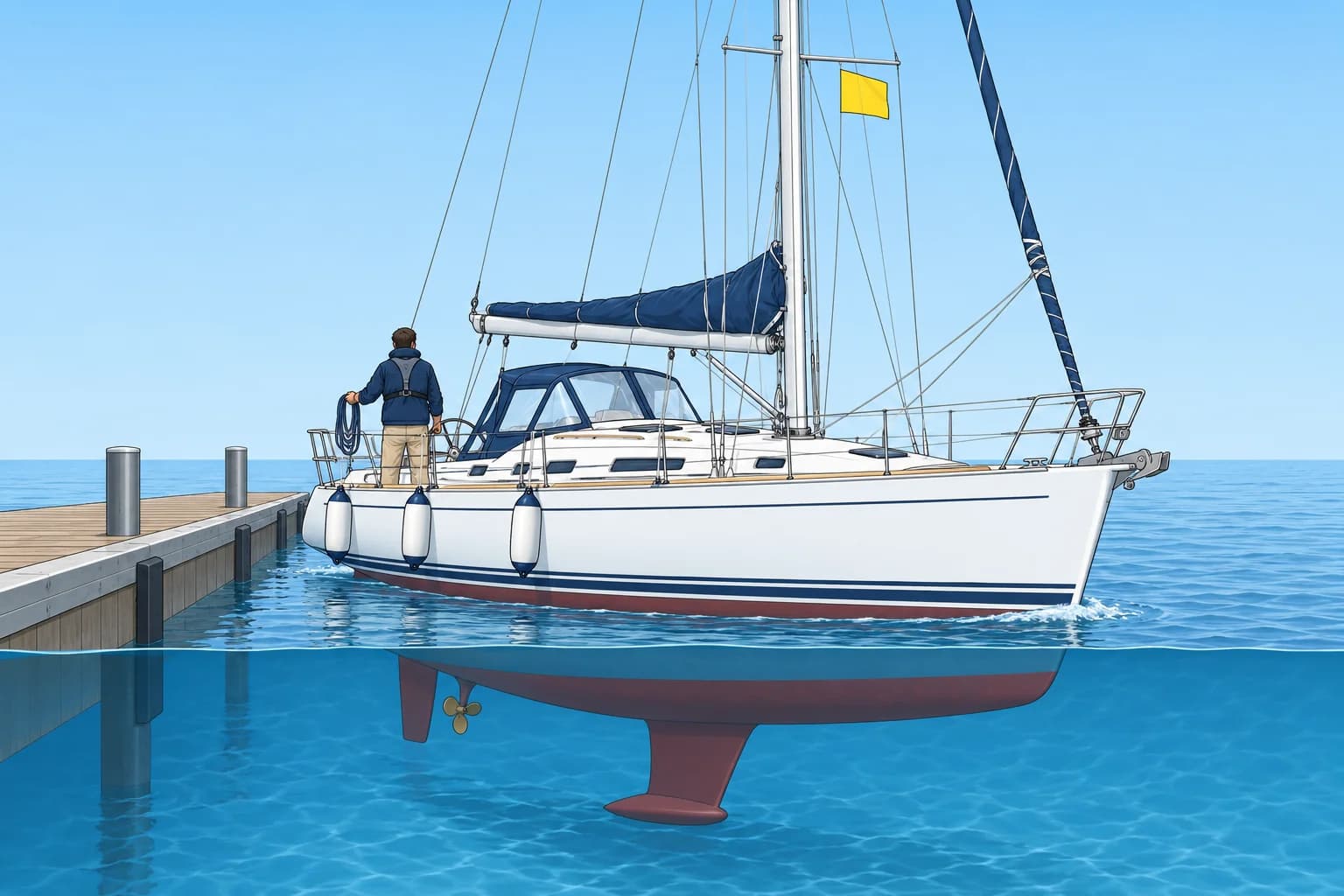 Calling a port or marina in English