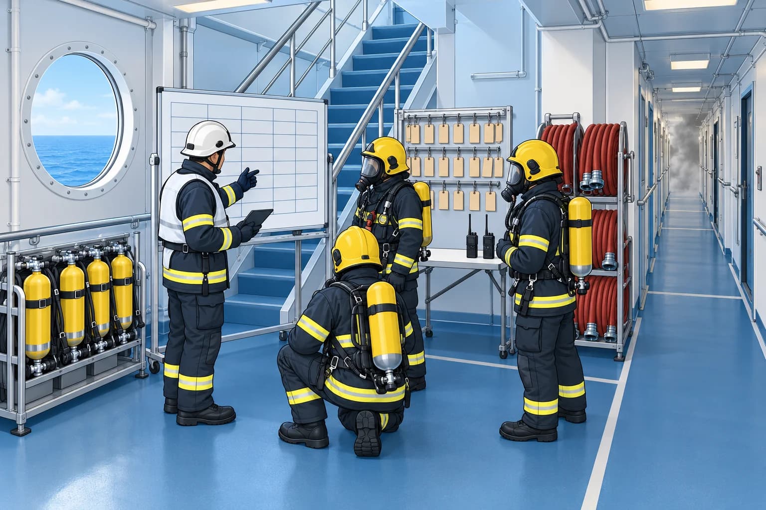 Taking command of a fire and training fire parties