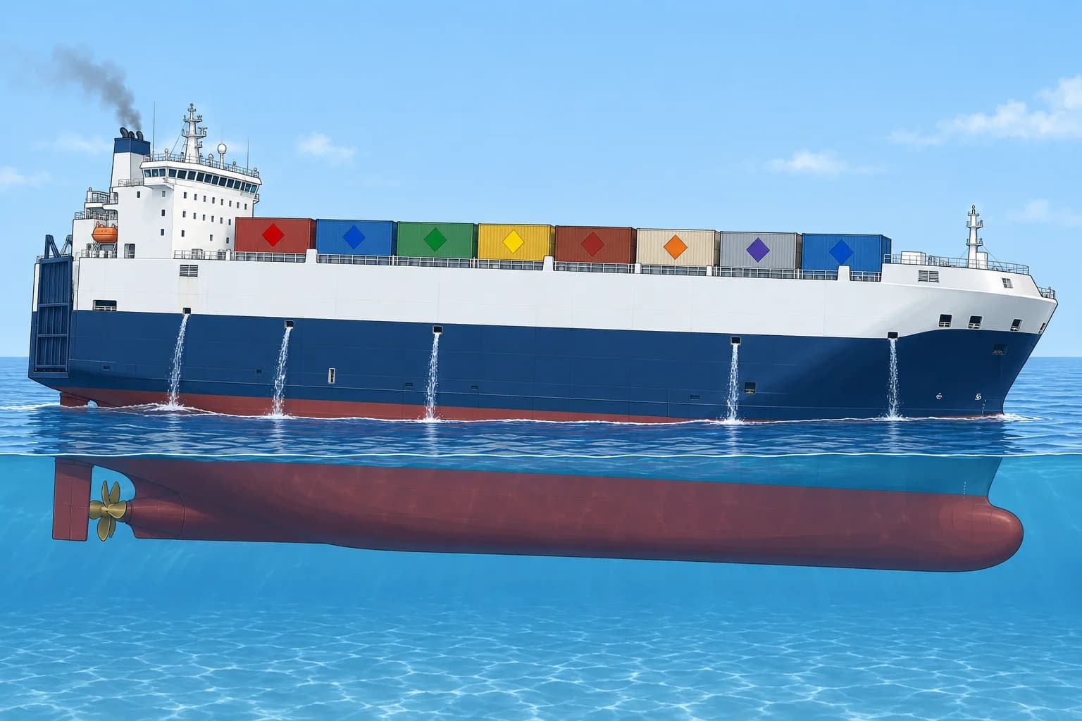 Firefighting water, stability and dangerous goods