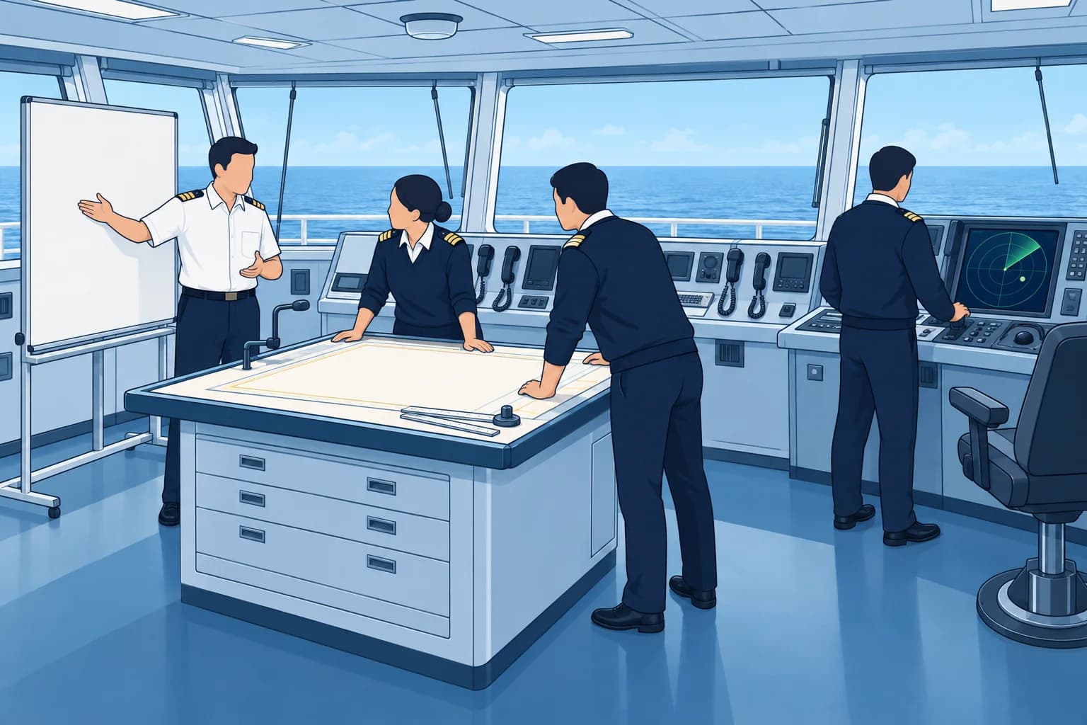Leading the emergency response on board