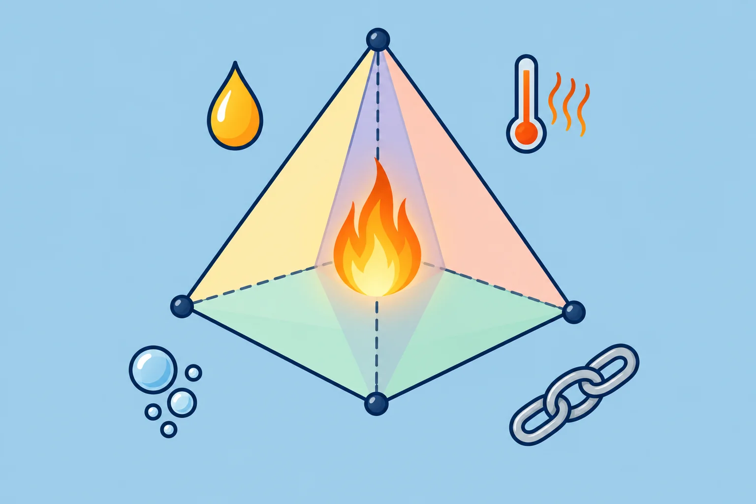 Fire chemistry: what burns, and when