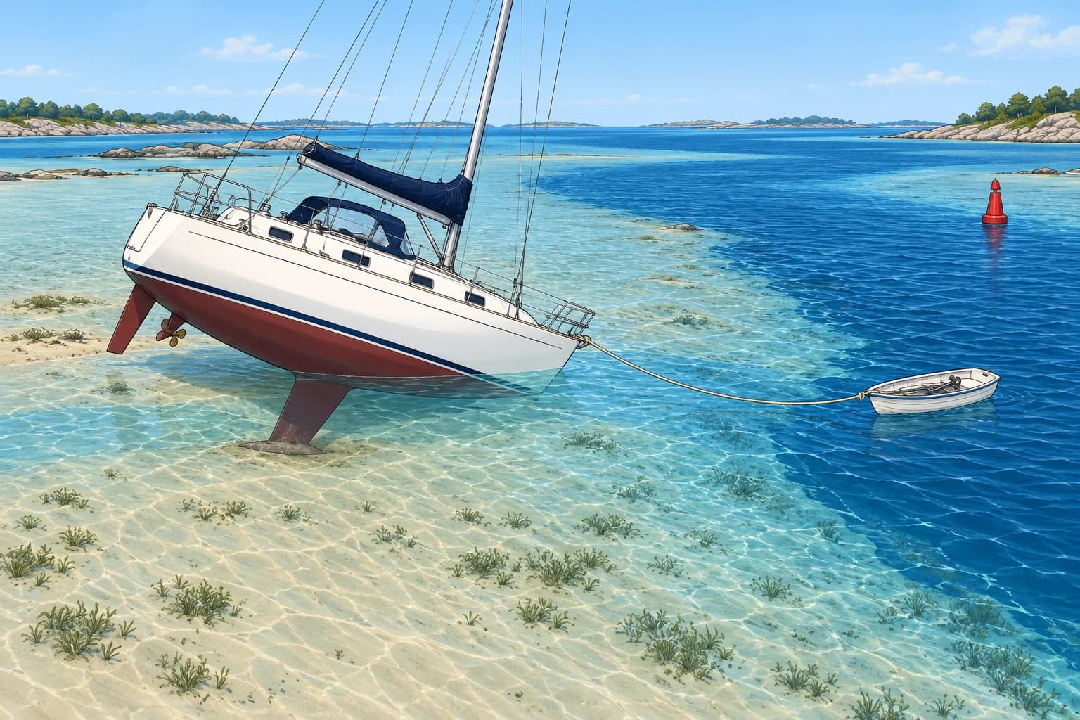 Running aground