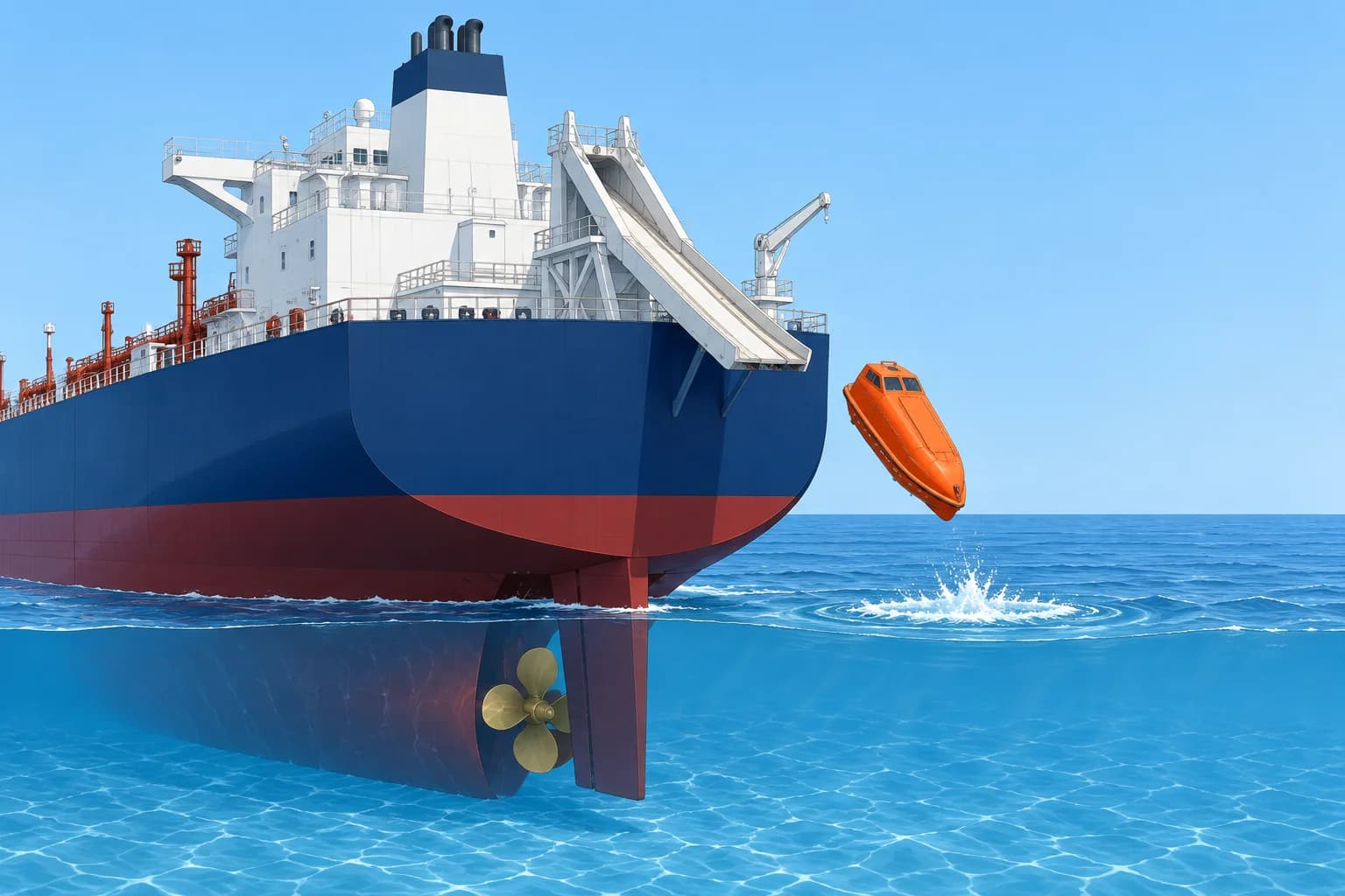 Free-fall lifeboats: launch, simulated launch and recovery