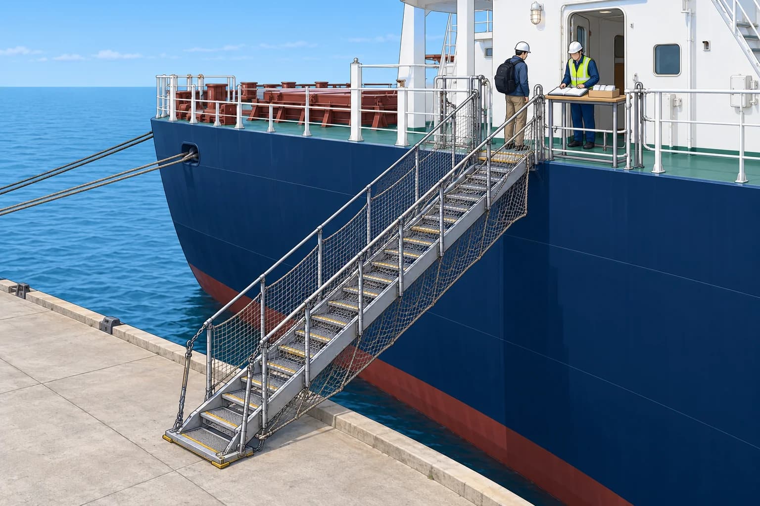 Controlling access to the ship
