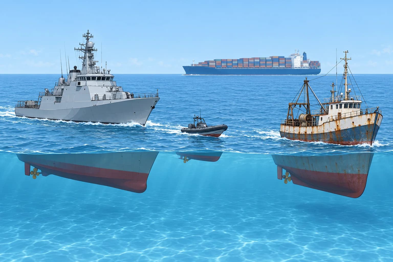 The high seas: freedoms, piracy, the right of visit and hot pursuit
