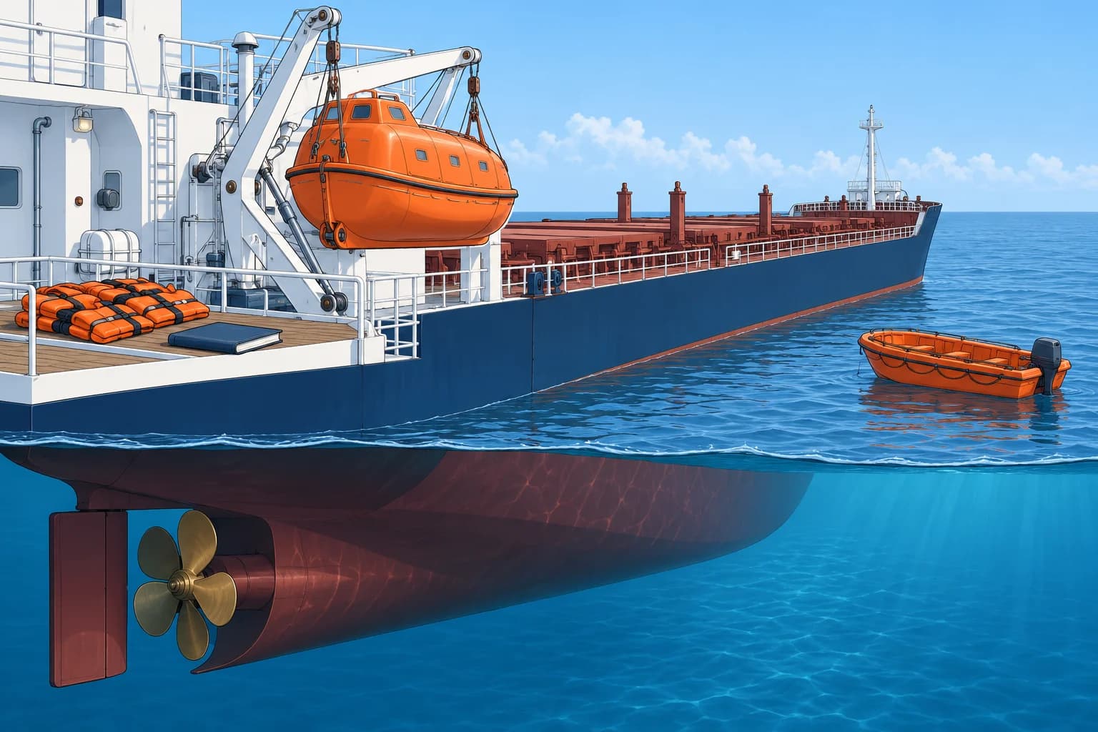 Training on board: familiarisation, drills, cadets and assessment