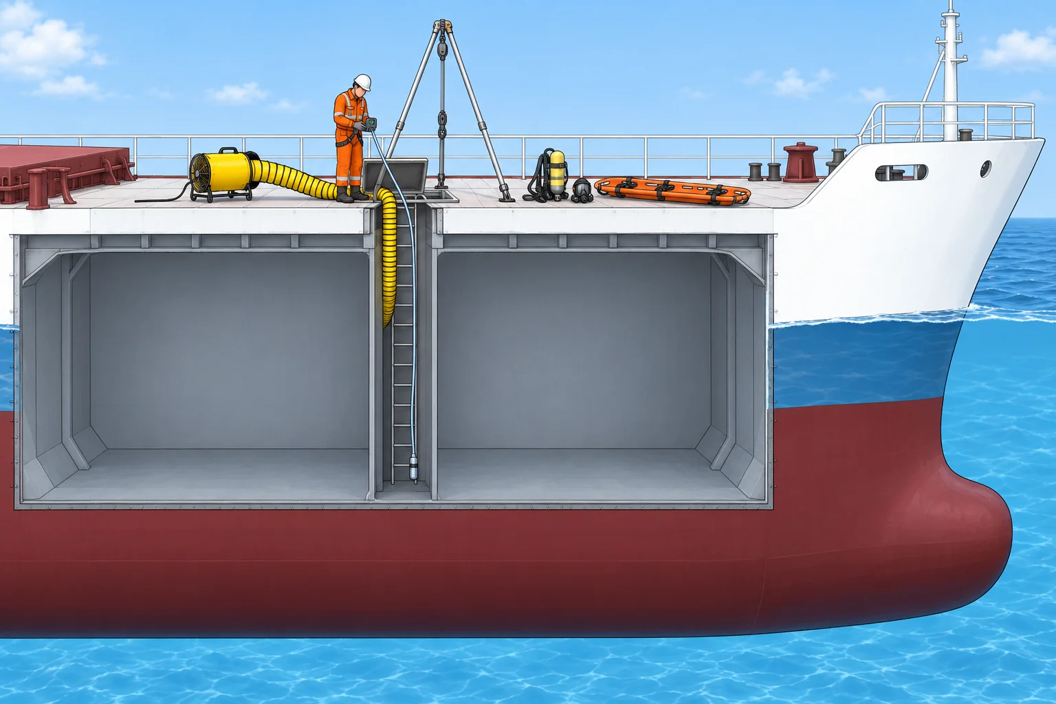 Enclosed spaces and permits to work