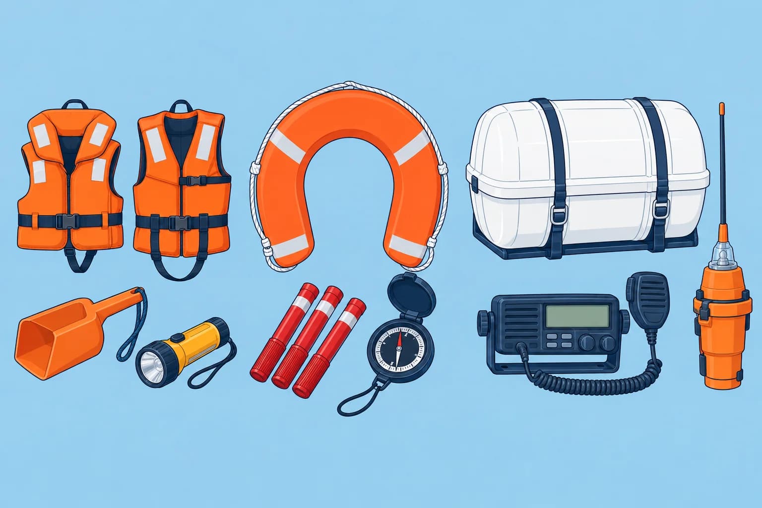 Required safety equipment by zone
