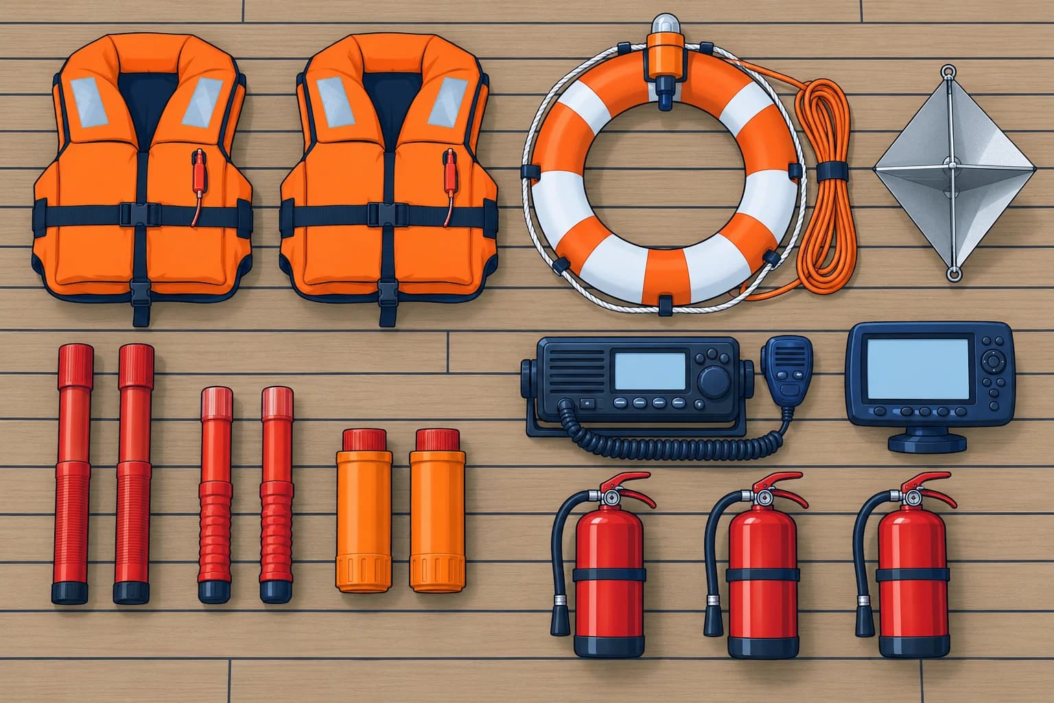Navigation areas and required equipment