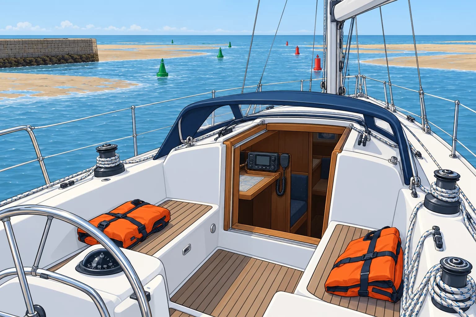 Papers, VHF, alcohol and the switch to sea rules