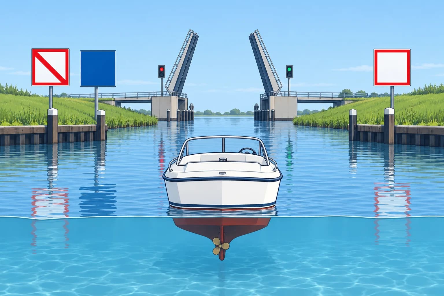 Dutch waterway signs in five families, and the ones visitors miss
