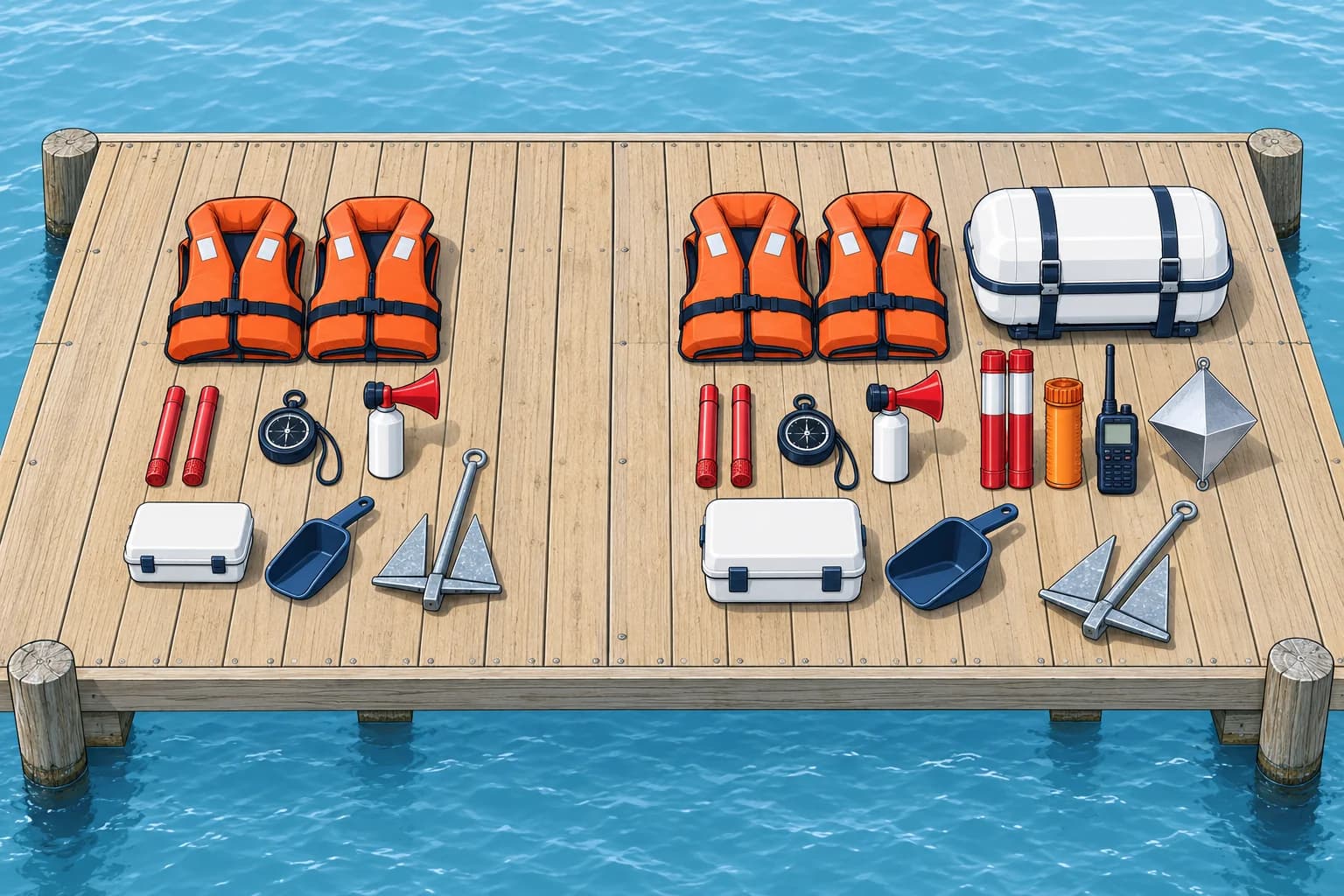 Safety equipment for type 4 and type 5 boats
