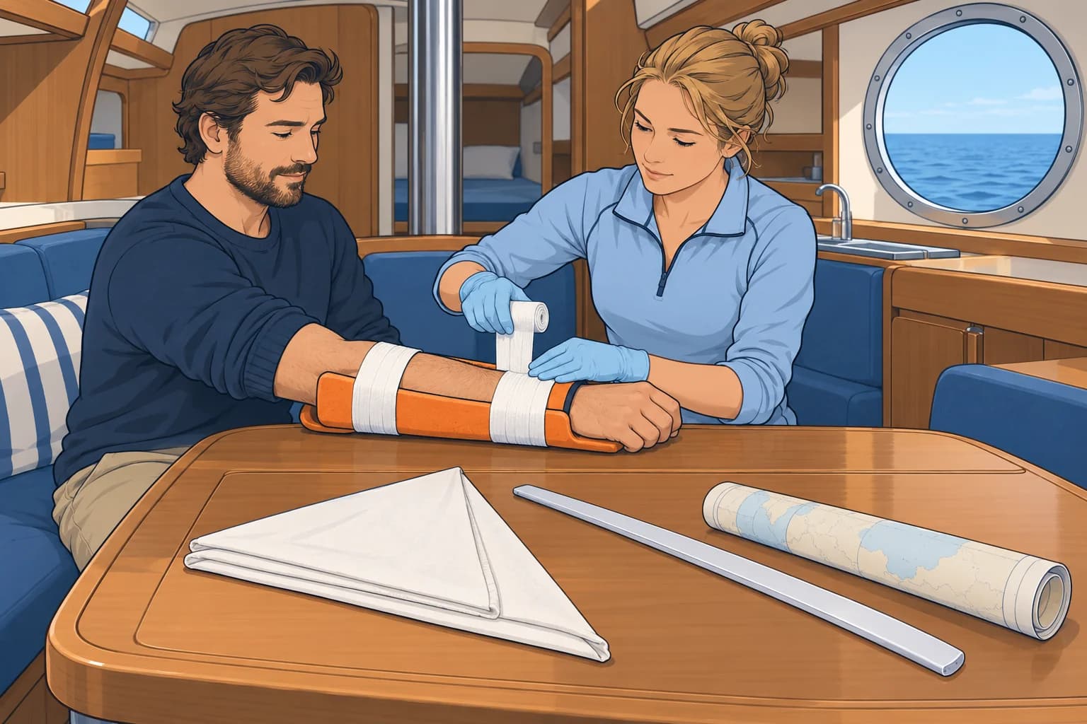 Fractures, sprains and improvised splints