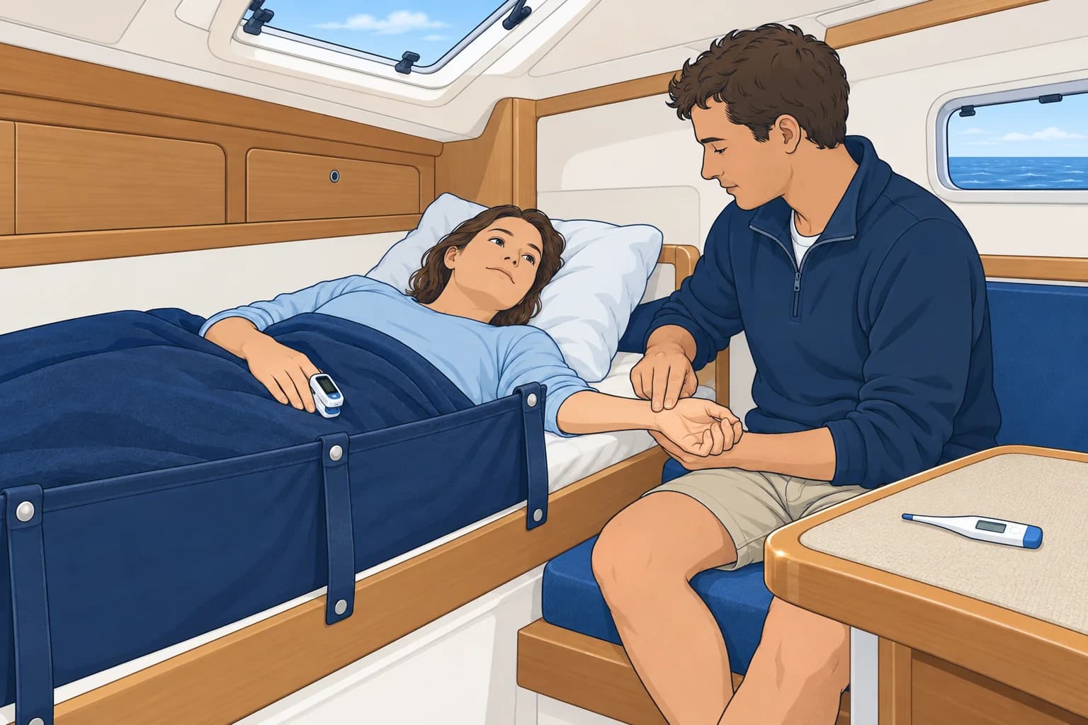Measuring vital signs for the doctor