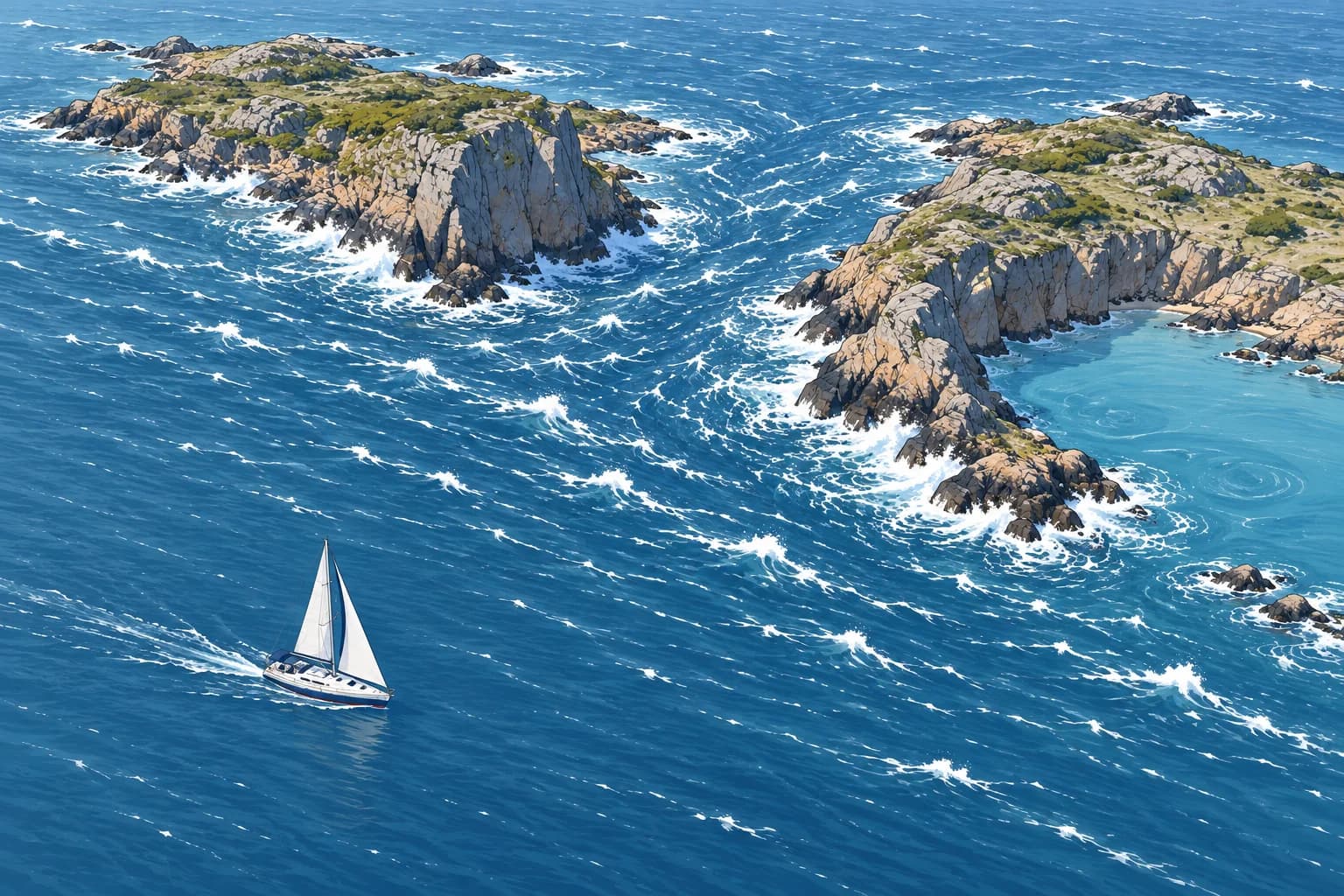 Funnelling, headlands and wind shadows