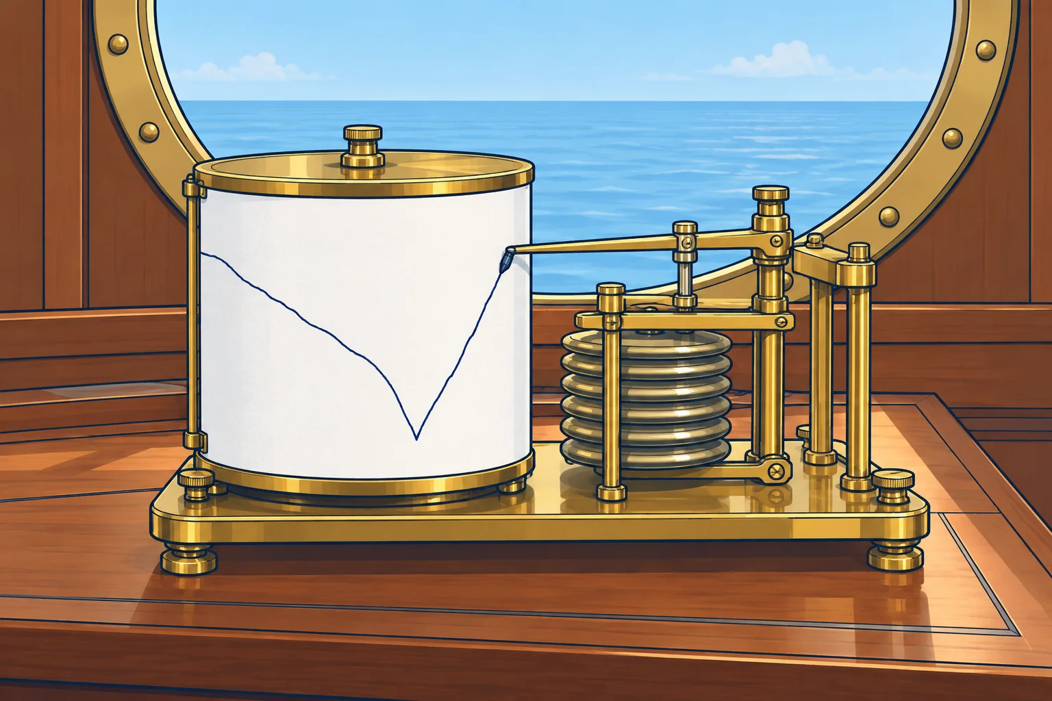 Reading a barograph trace and the tropical pressure wave