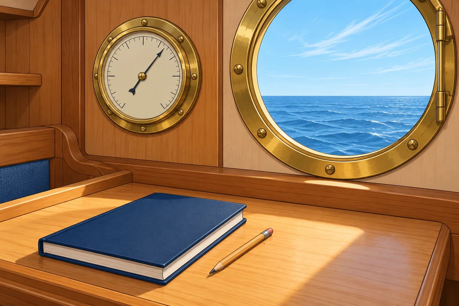 Using the barometer at sea