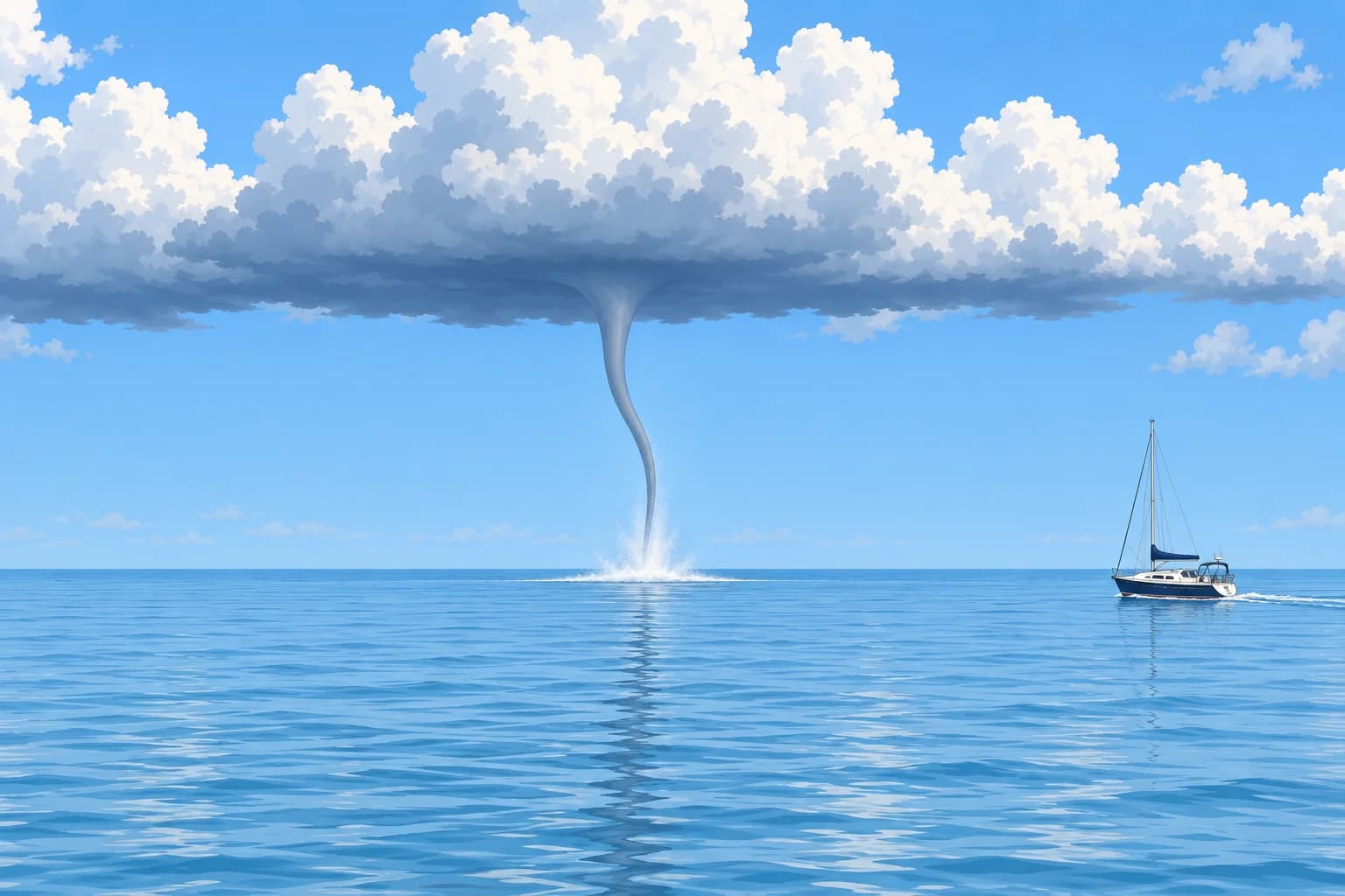 Waterspouts: fair-weather and tornadic