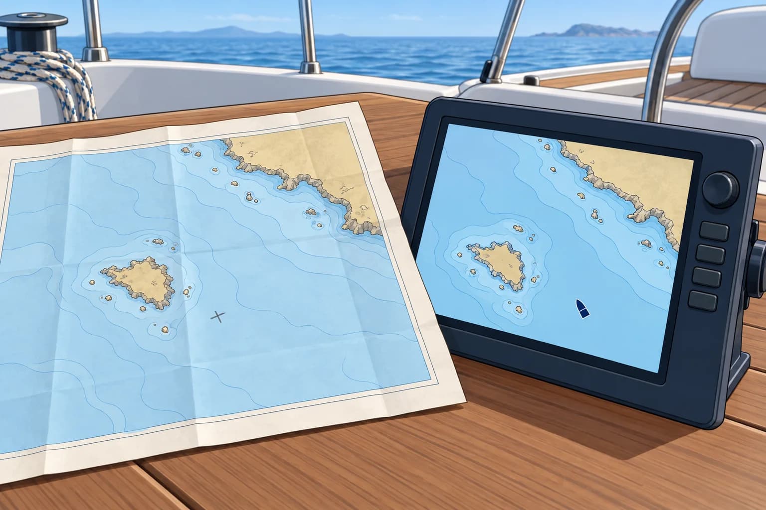 Horizontal datum, WGS84 and electronic charts