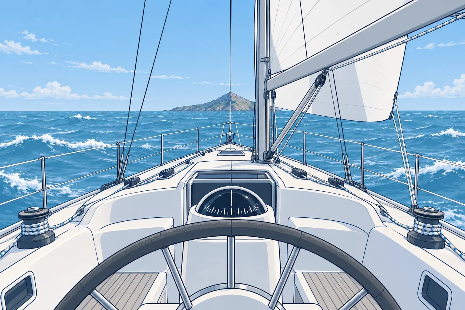 Steering a compass course