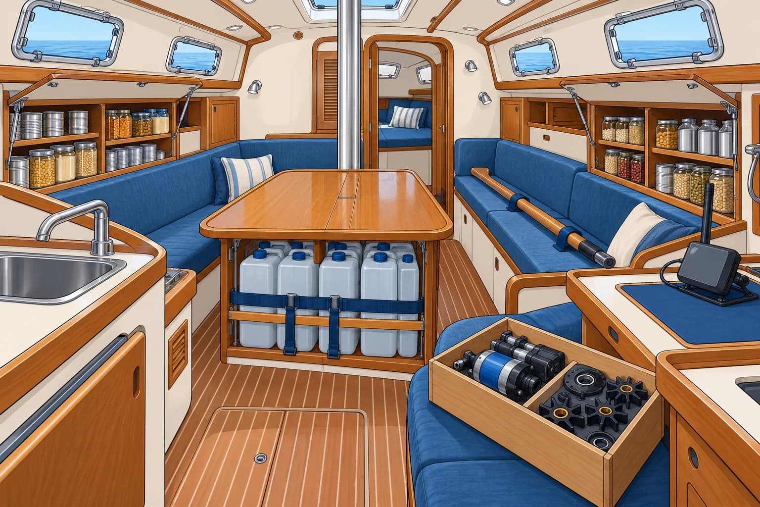 Provisioning and self-sufficiency on an ocean passage