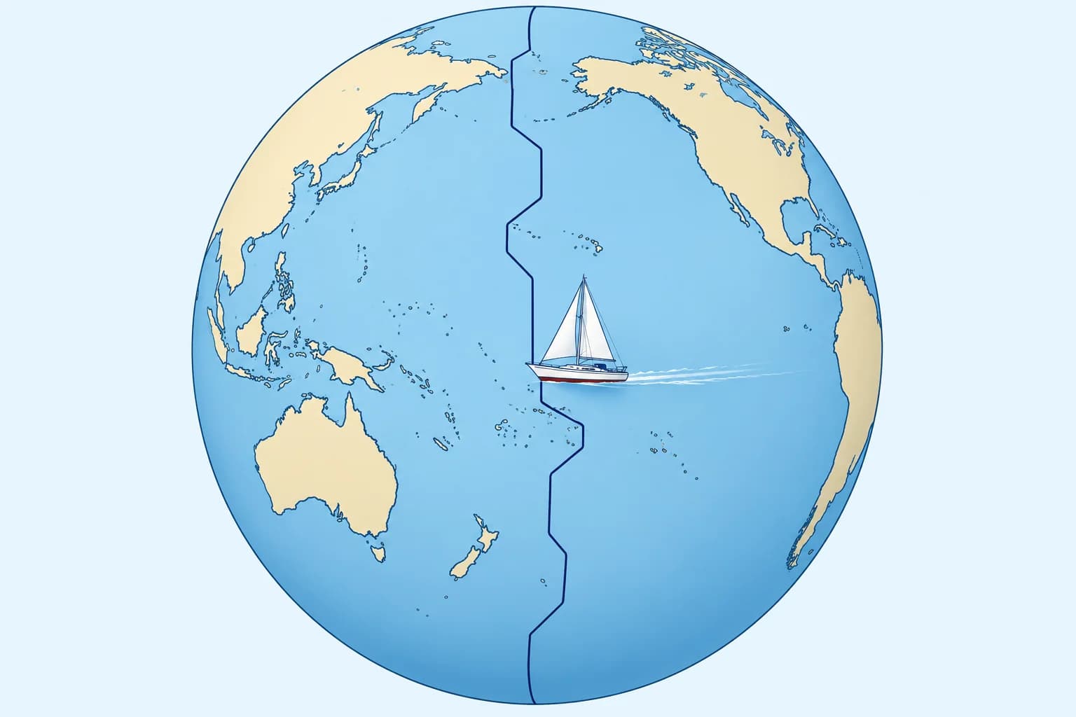 Legal time, summer time and the date line