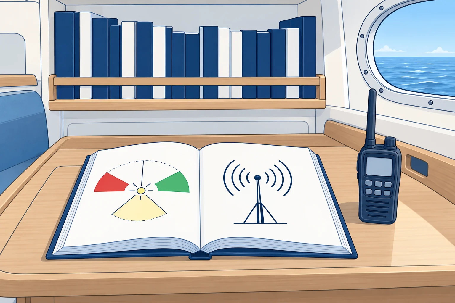 Lists of lights, lists of radio signals and tide tables