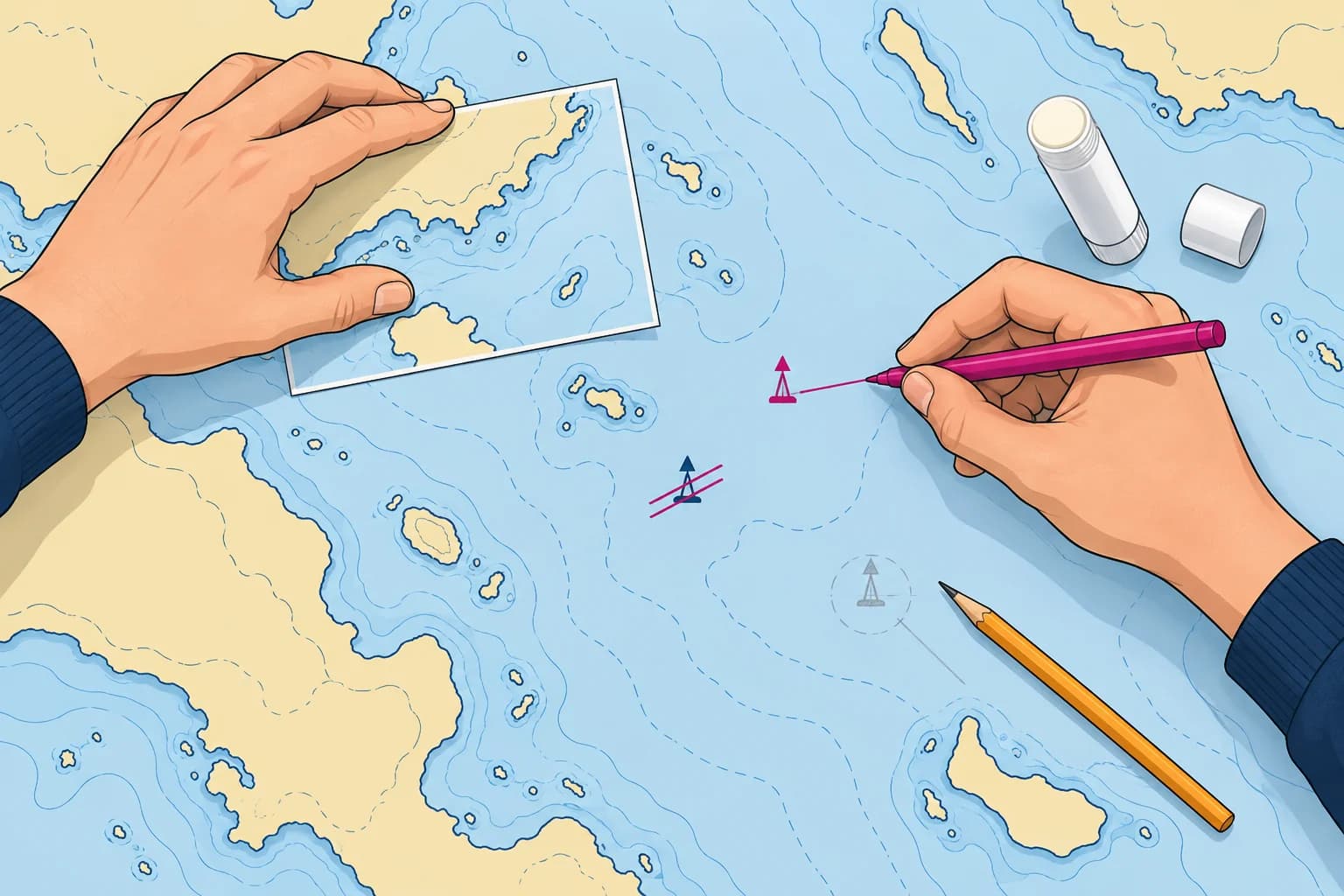 Correcting a paper chart