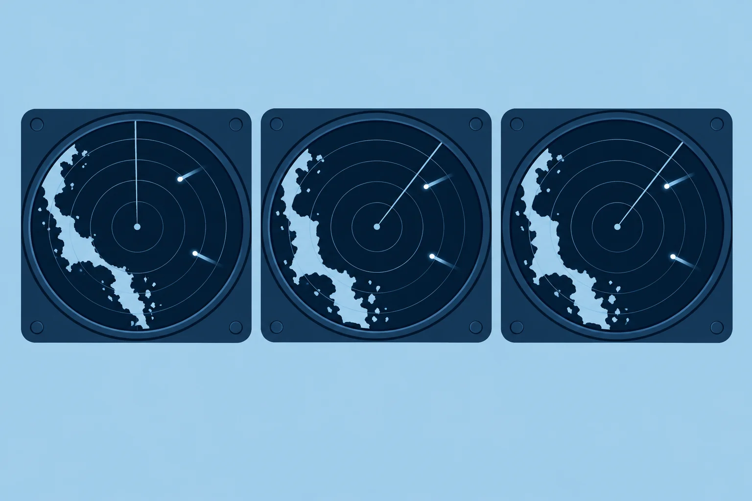 Head-up, north-up, course-up; relative and true motion