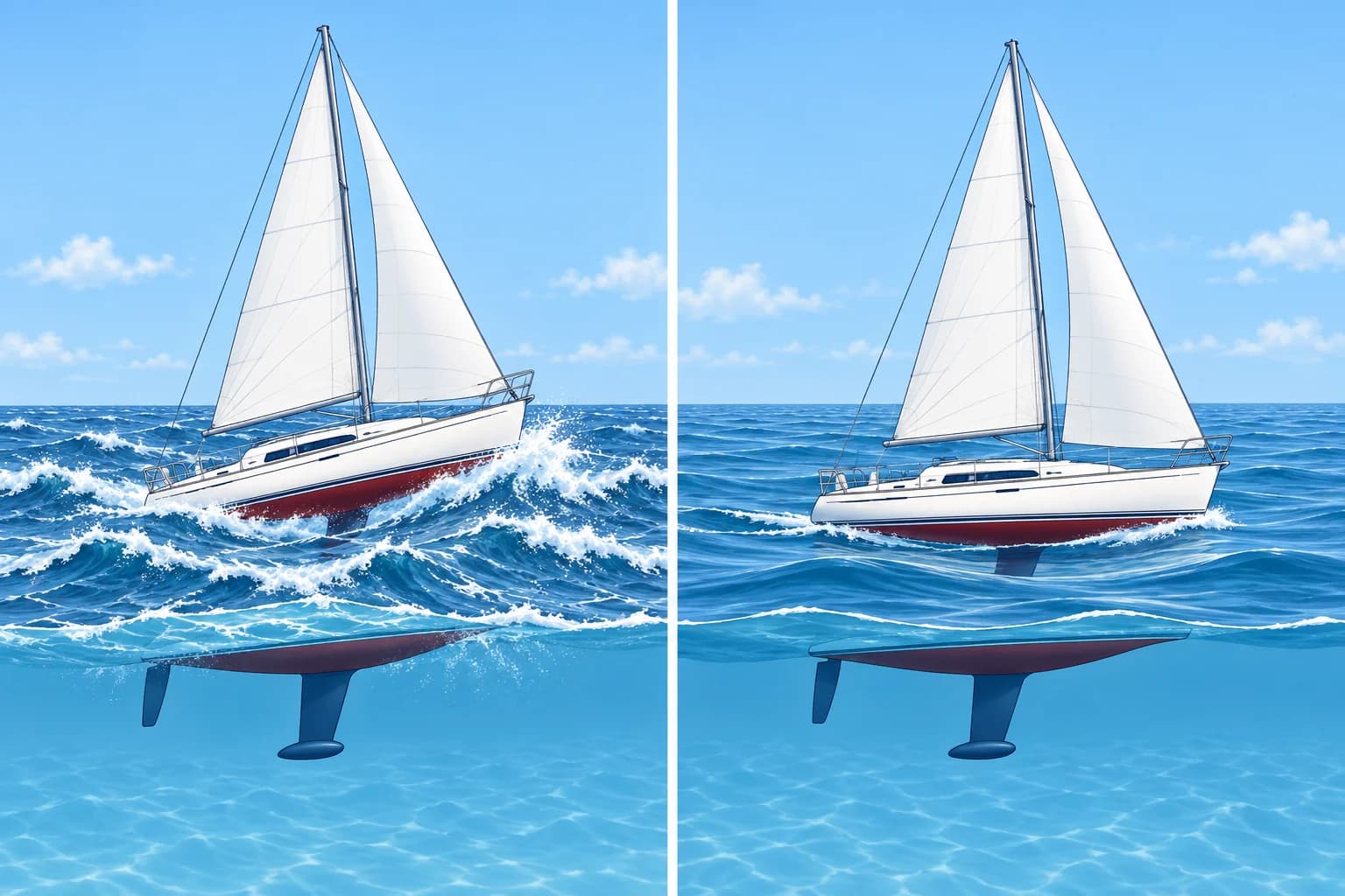 Wind against tide