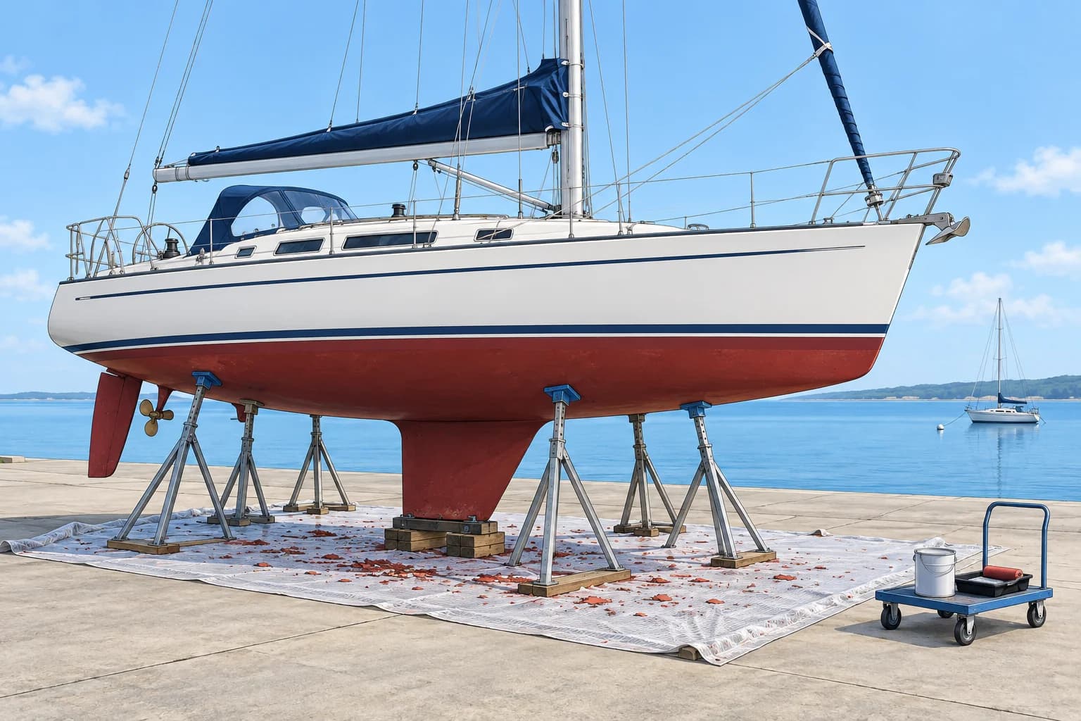 Air emissions and antifouling paint