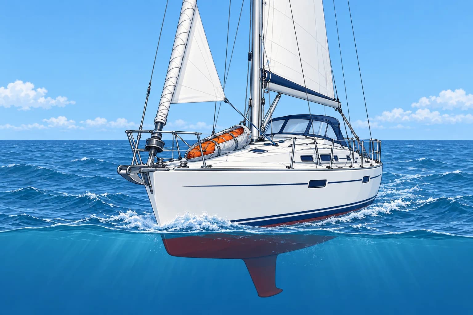 Furling headsails, in-mast mains and storm sails