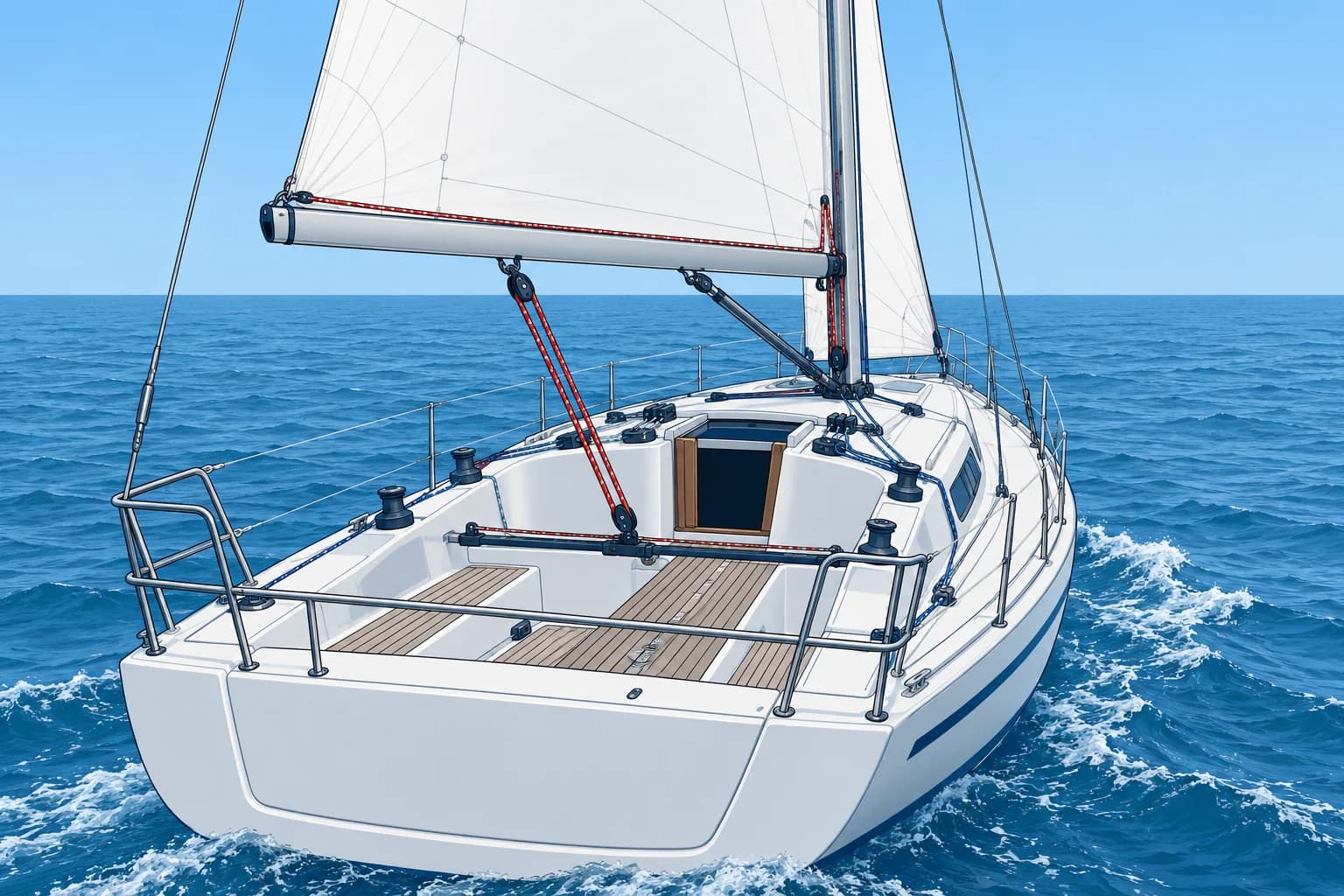 Mainsail controls