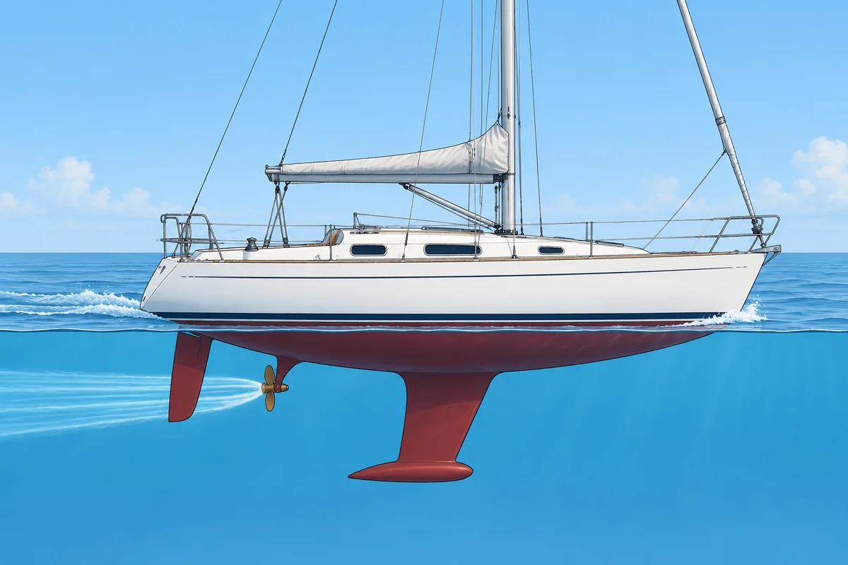 Thrust: how a propeller pushes a boat