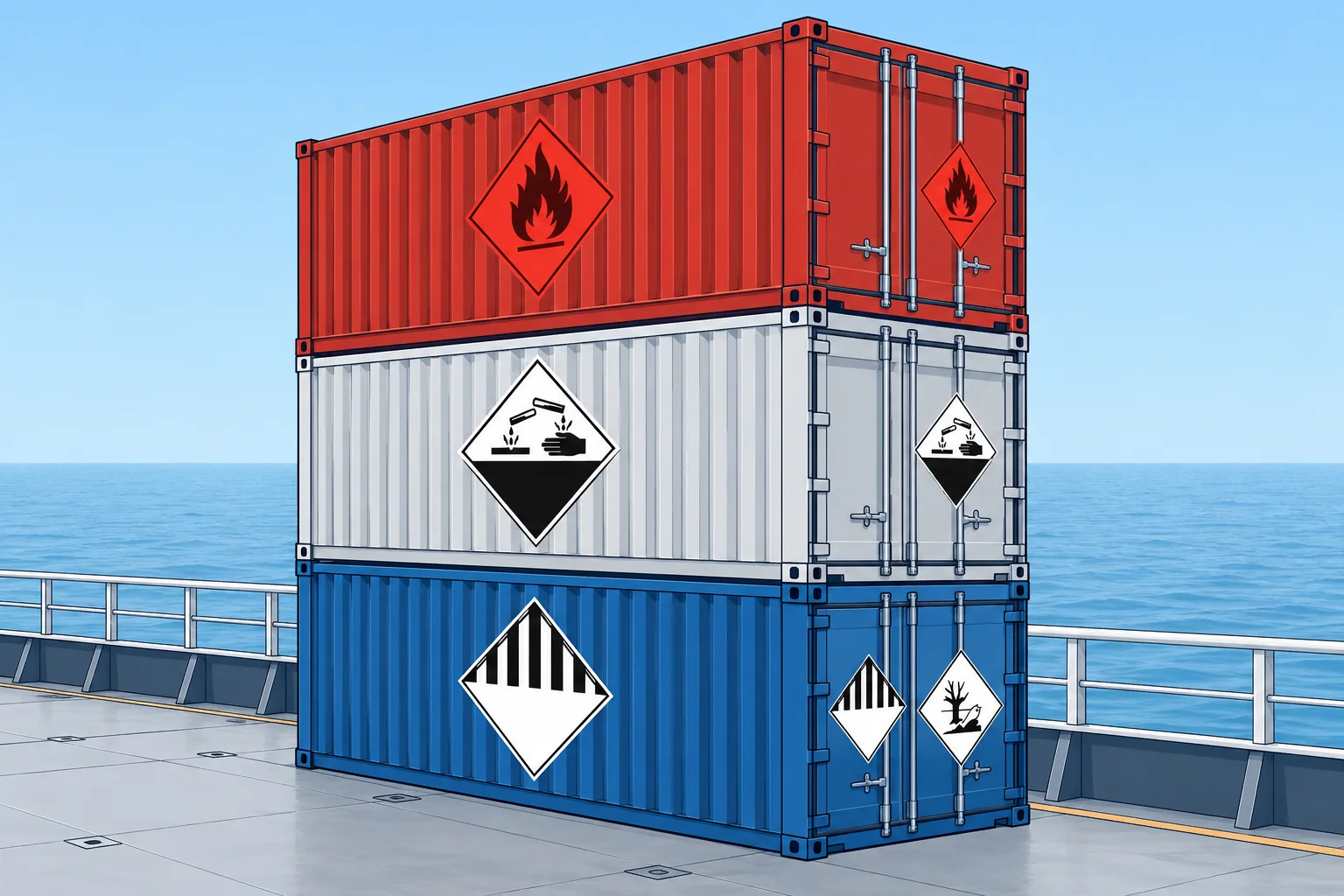 Dangerous goods: the IMDG classes, labels, placards and marks
