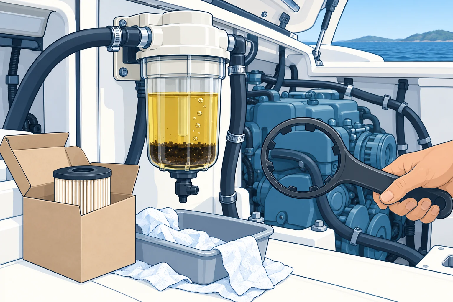 The engine stops or loses power: fuel and air