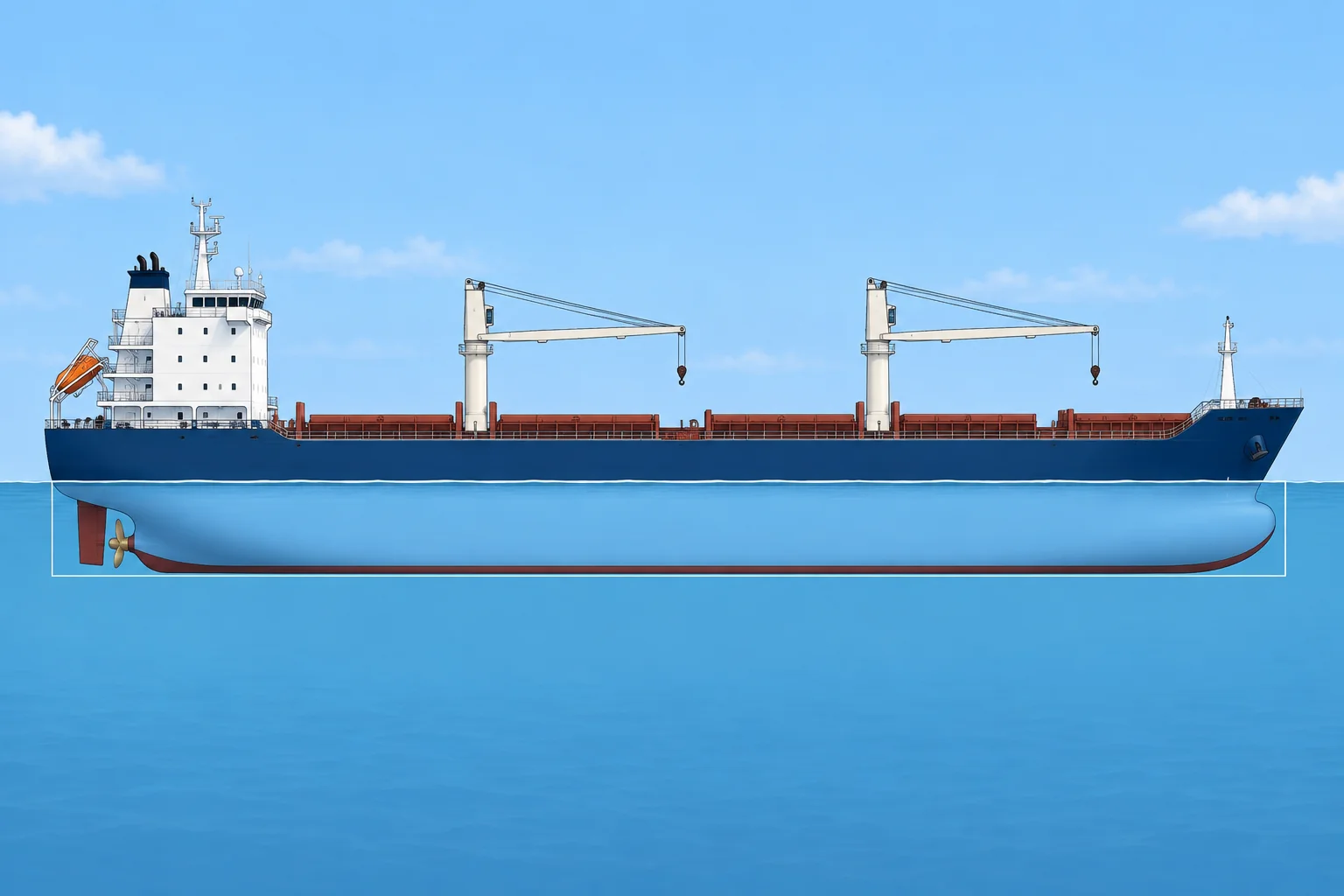 Displacement, lightship and deadweight