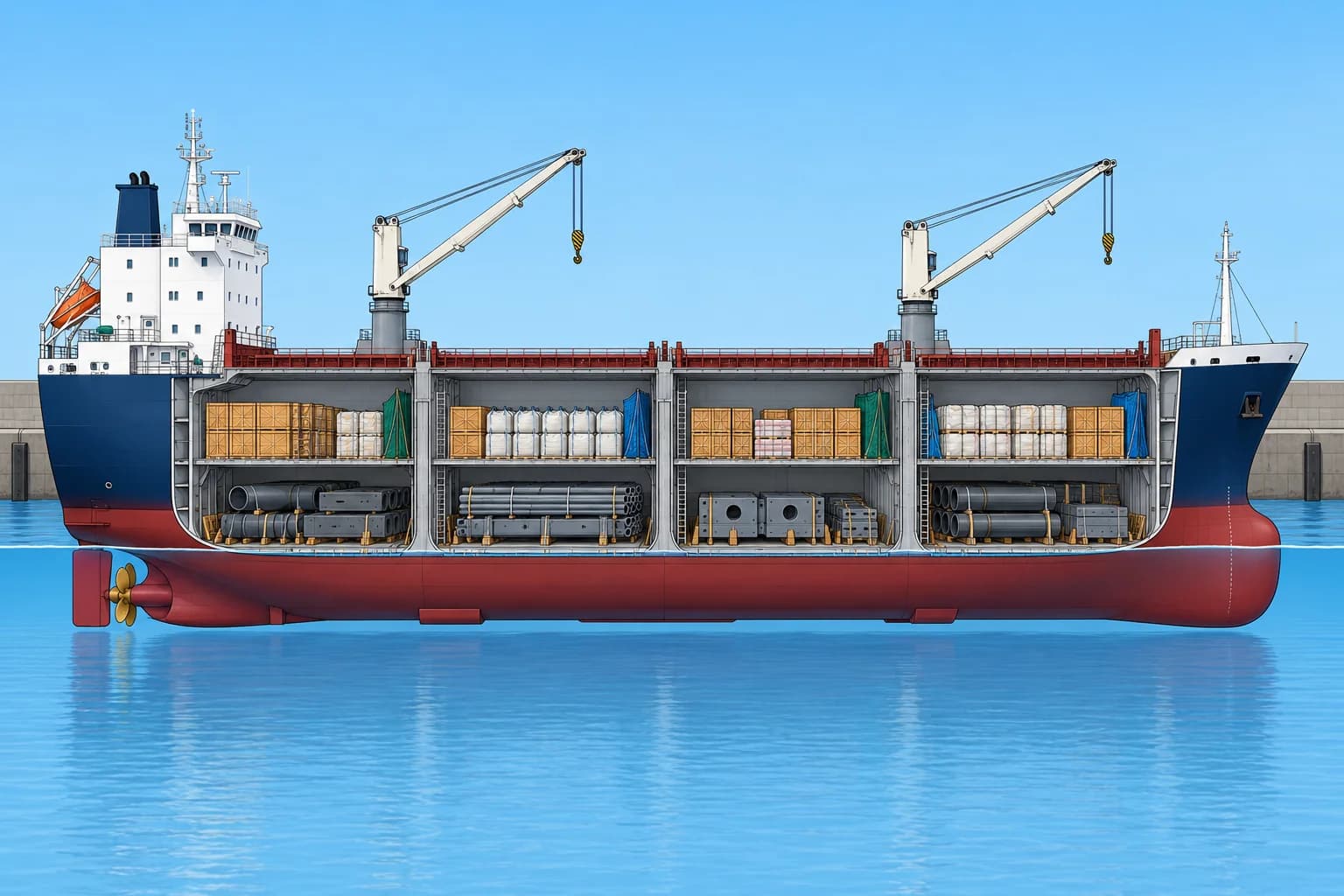 The stowage plan: where each cargo goes and why
