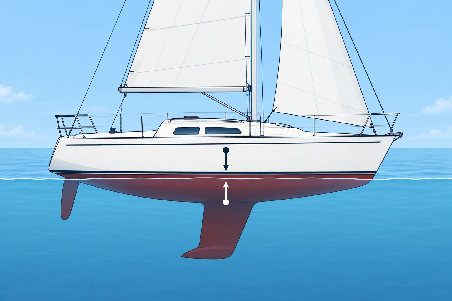 Weight and buoyancy: why a boat floats
