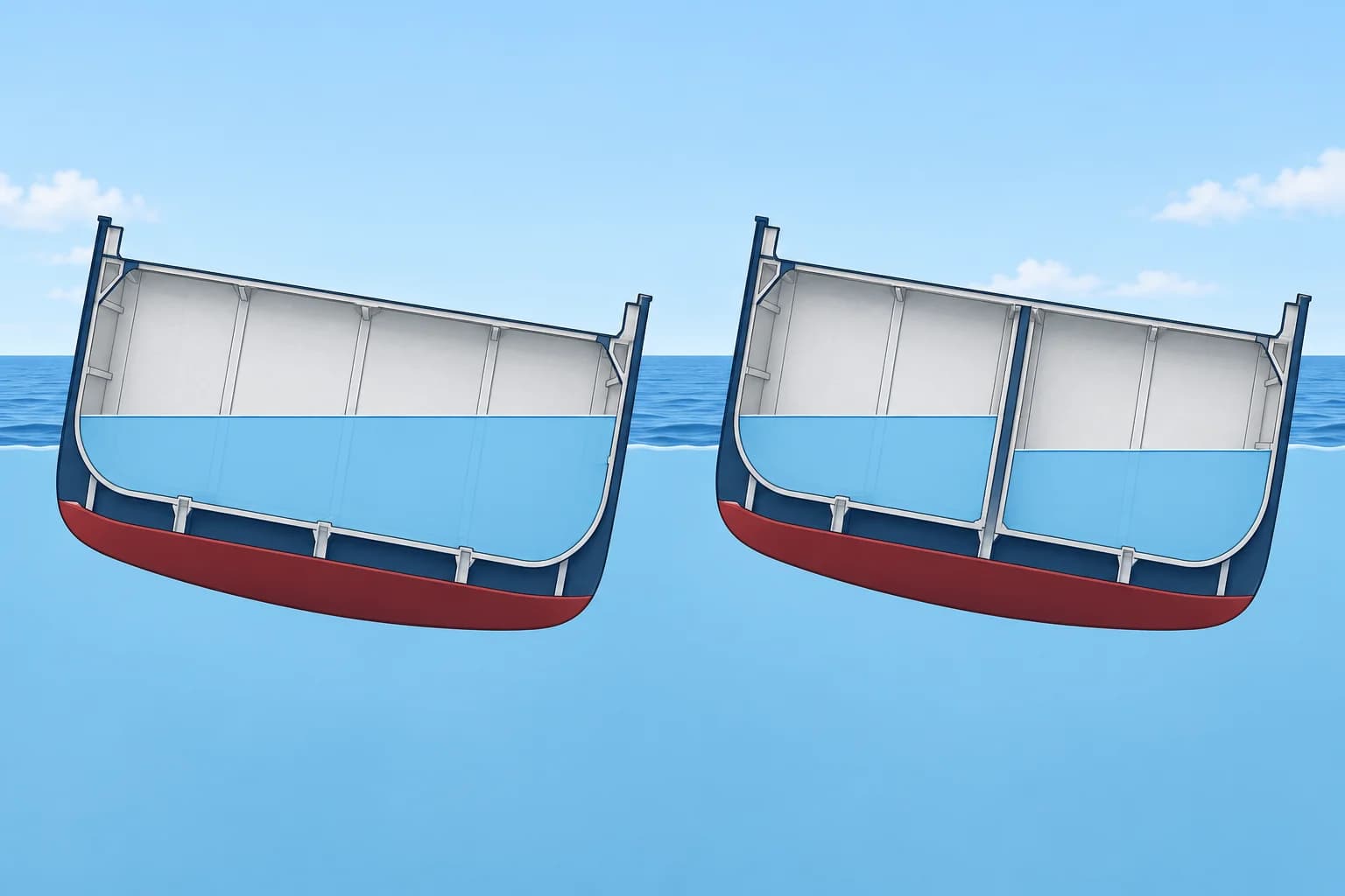 Free surface moments and GM fluid