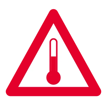 Marca de temperatura elevada
