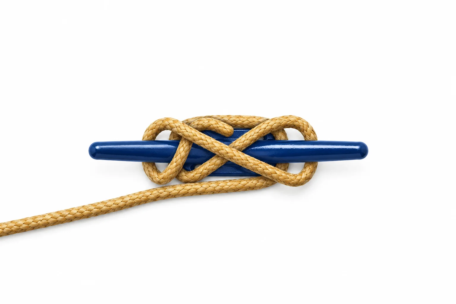 Kikkerbeleg: diagram van de voltooide knoop